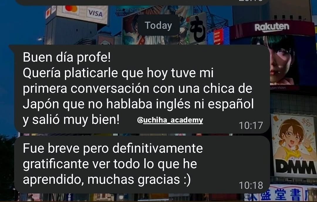Opinión real de alumno de Uchiha Academy