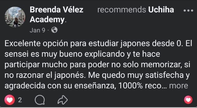 Opinión real de alumno de Uchiha Academy